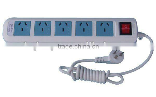 SAA power socket /Electrical Receptacle Outlet with Ground Fault LED Indicator Spike and Lightning Protection
