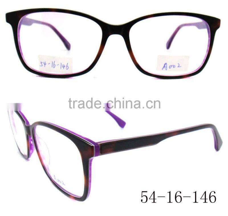Hot new trendy lady thin acetate eyeglasses frame optical