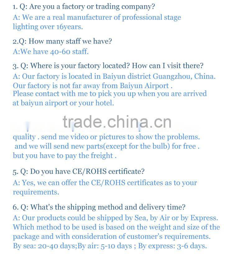 4 facet prism robot cstage moving head light effect