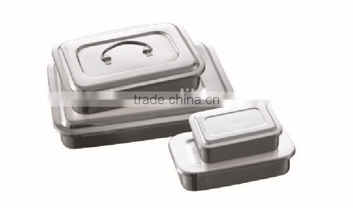 MK03-717 Hospital Surgical Medical Stainless Steel Medical Hollow Ware Instruments Sterilization Tray Side without Hole