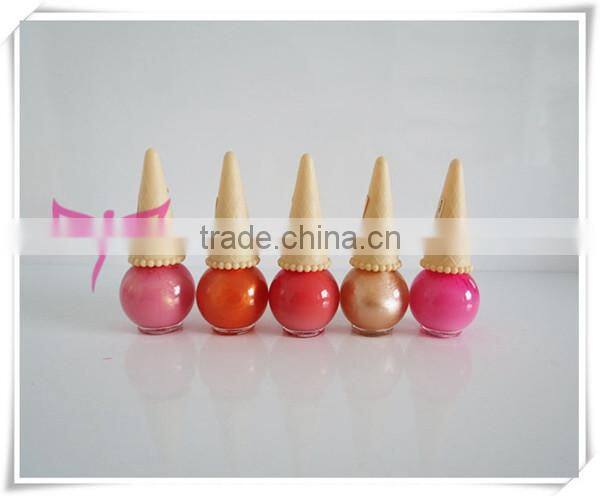 New ice cream nail polish bottle design eco-friend organic nail polish