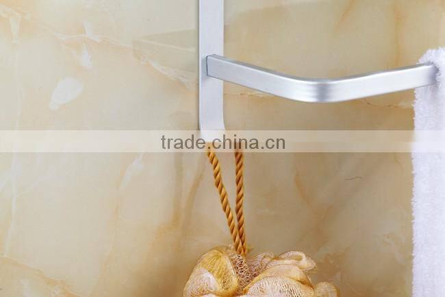 Space aluminium material 3-tier Wall fitting shelf for shower/bathroom accessories
