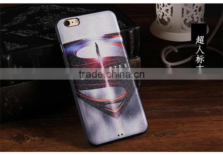 Colored drawing Flower Soft TPU Silk Skin case for iphone 6s plus/iphone 6