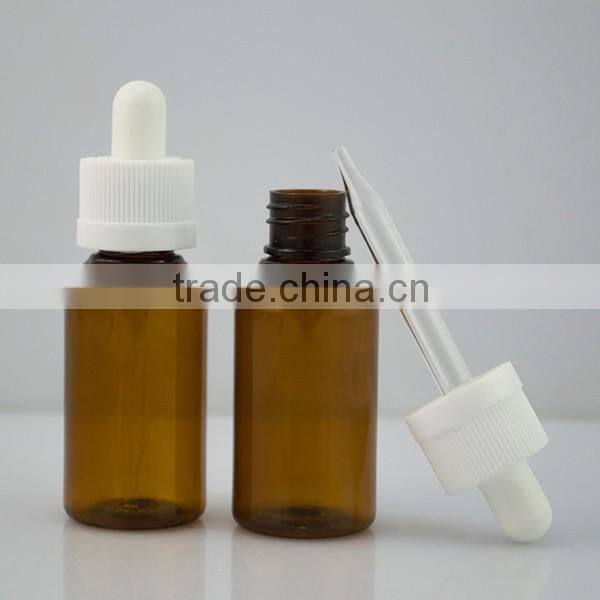 plastic 30ml pet bottle transparent with dropper