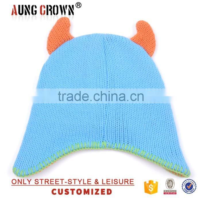 Warm Acrylic Children Beanie Knitting Cap