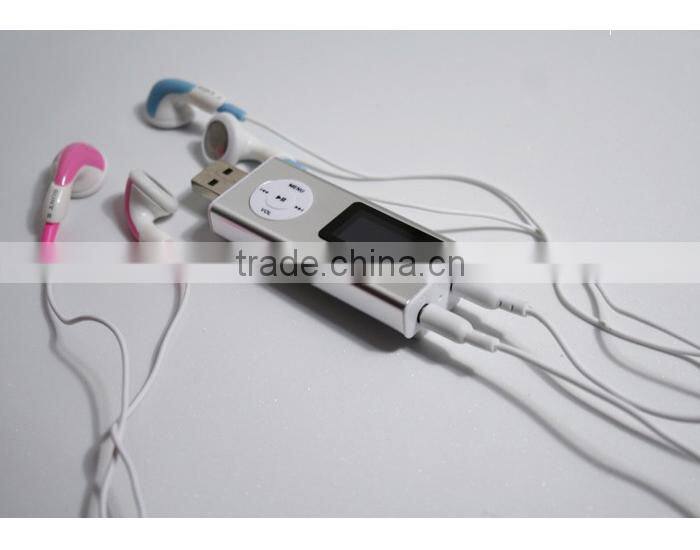 usb style mp3 player with built in speaker,double earphone port