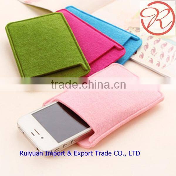 Factory price High quality flexible felt phone bag