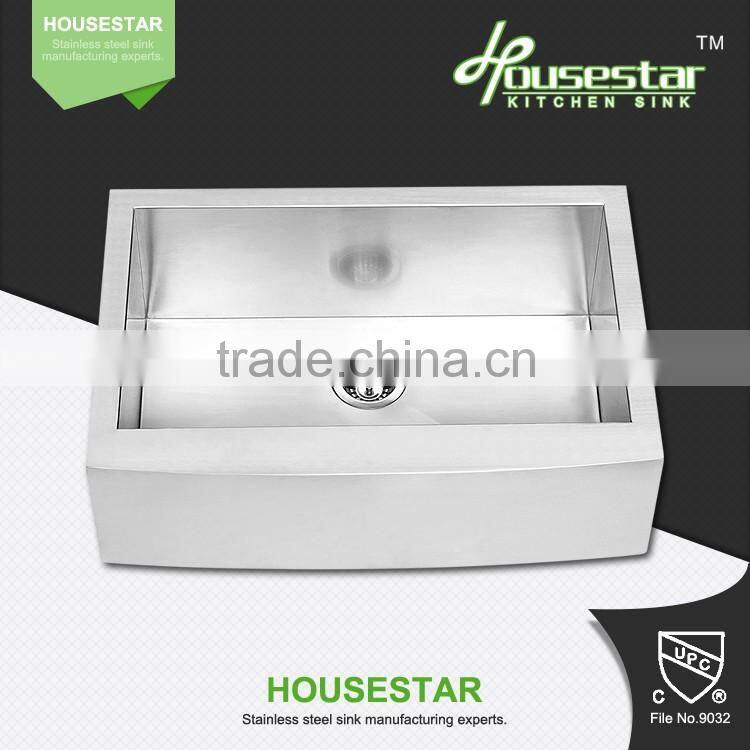 AP3120 new product high quality apron single bowl handmade stainless steel kitchen wash sink
