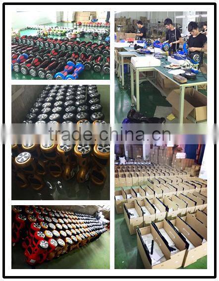 2016 Wholesale Hover board One Wheel Hoverboard Electric Skateboard Smart Balance Scooter with Led Lights and Marquee