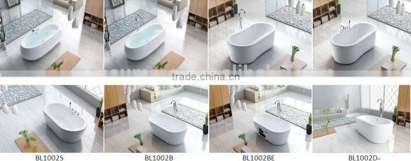 Top sale Seasummer Acrylic overflow bathtub manufacturer with mix valve shower