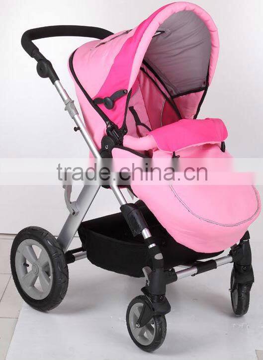 travel baby Pram 3 in 1 with 5 safe belt, 3 postion seat,