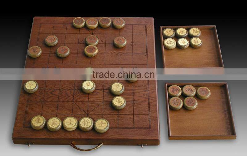 custom Handmade box style wooden Chinese Chess se