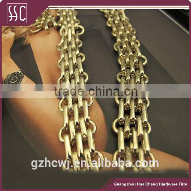 1.7cm width bag chain,fancy design metal chains for handbag decoration,strong handbag chains in Guangzhou