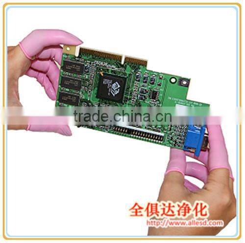 Cleanroom 100% Latex pink Anti-static Finger Cot