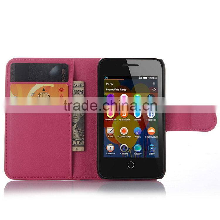 Top level stylish wallet case for alcatel ot4019a
