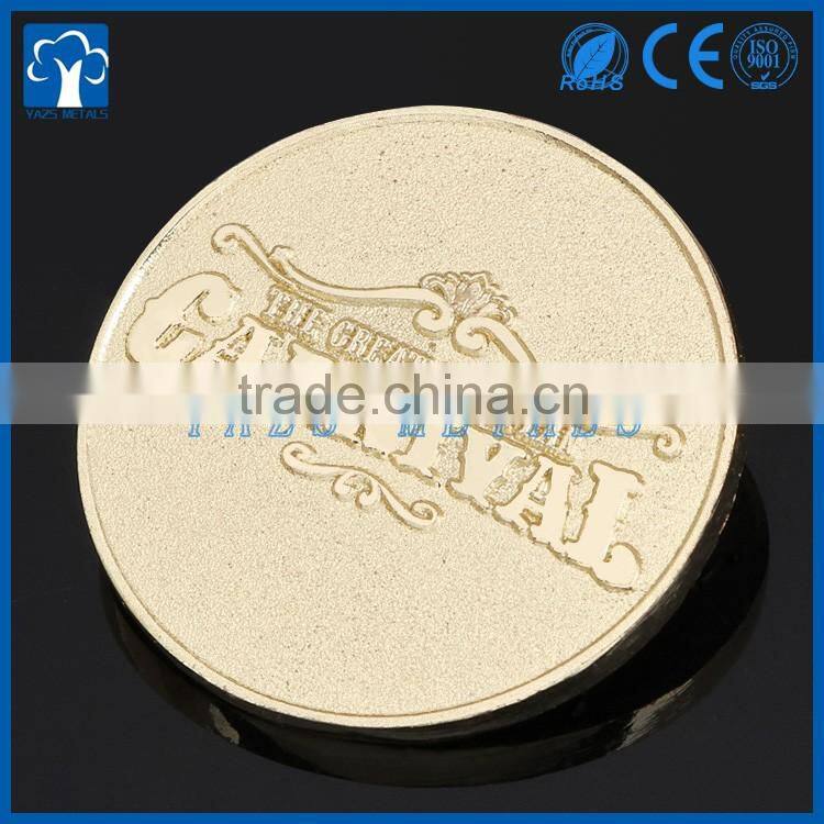 custom soft enamel gold sovereign award coin