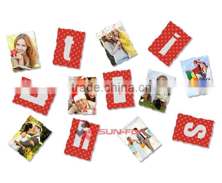 Wholesale New 3d Sublimation blank custom printing Fridge Magnet