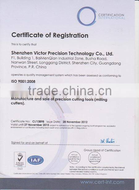 High-end HSSCo8 Multi Flute Center Cut Rouging-Coarse End Mill