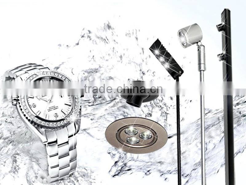 360 rotate led jewelry display lighting