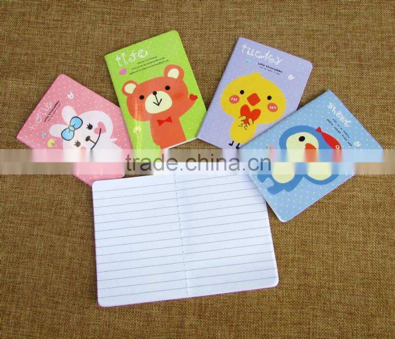 notebook with kawaii pattern,cartoon notepad