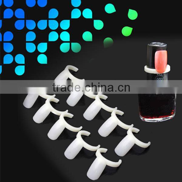 YF-50 plastic nail polish color chart display for nail polish with ring shape