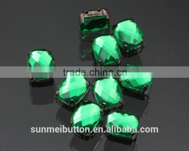 Bulk Octagon Shaped Clawed Acrylic Rhinestones for Frame