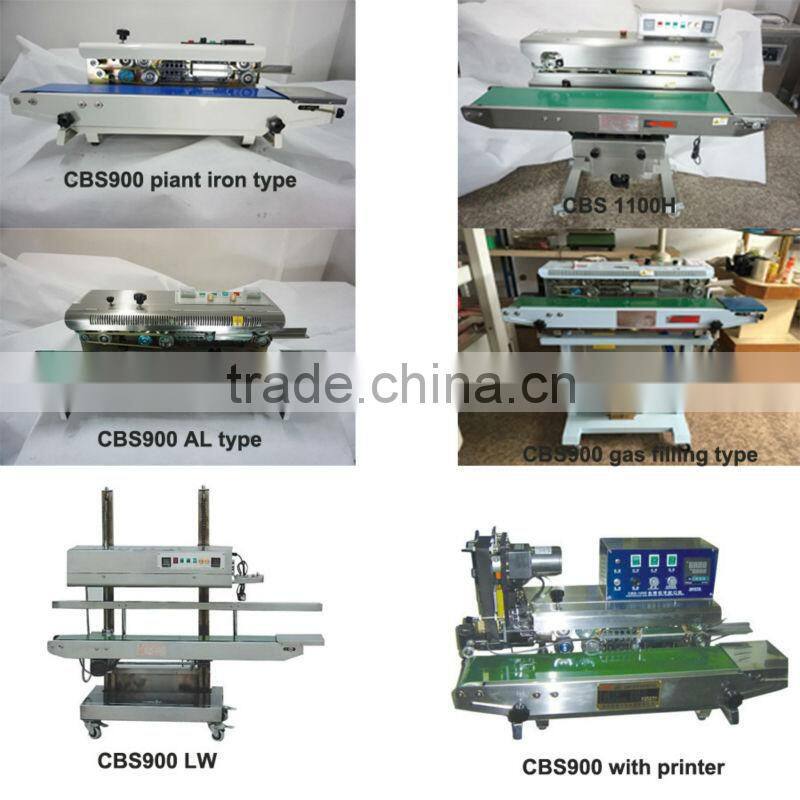 DBF-1000G continuous sealing machine with gas
