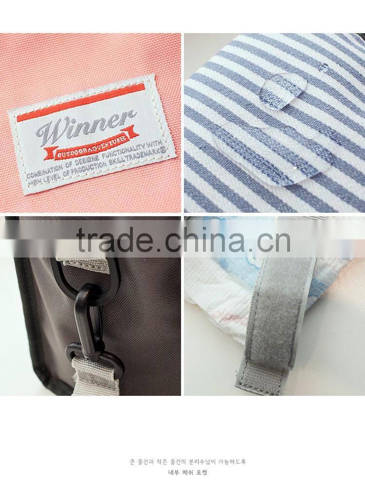 alibaba wholesale golden supplier high quality beautiful easy- take baby diaper bag use for strollers