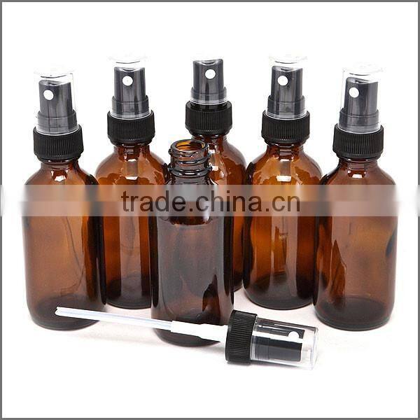 Clear Transparent Glass Boston Round Dropper Bottles