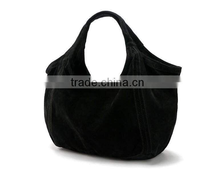 black fleece tote bag big polyester shopping bag