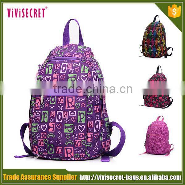 2016 new arrival product waterproof teenager nylon school sport bagpack
