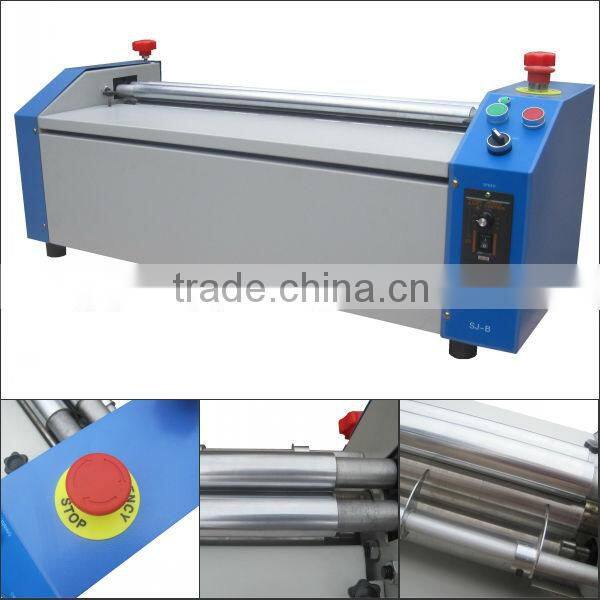 White latex manual gluing machine for cards
