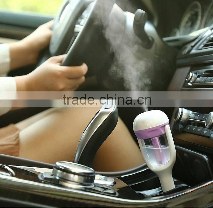 Colorful car humidifer Steam Air Humidifier Aromatherapy Essential Oil Diffuser Portable Mist Maker car fragrances min humidifer