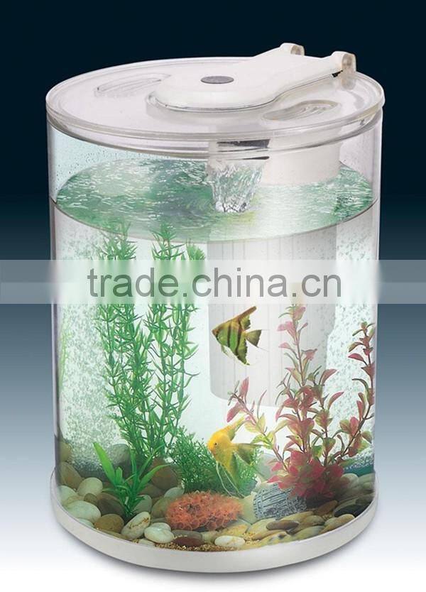 Fashionable personlized high transparent acrylic fish tank with light factory wholesale