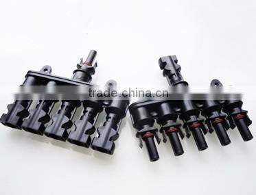 MC4 PV connector 1 to 5 solar branch connector