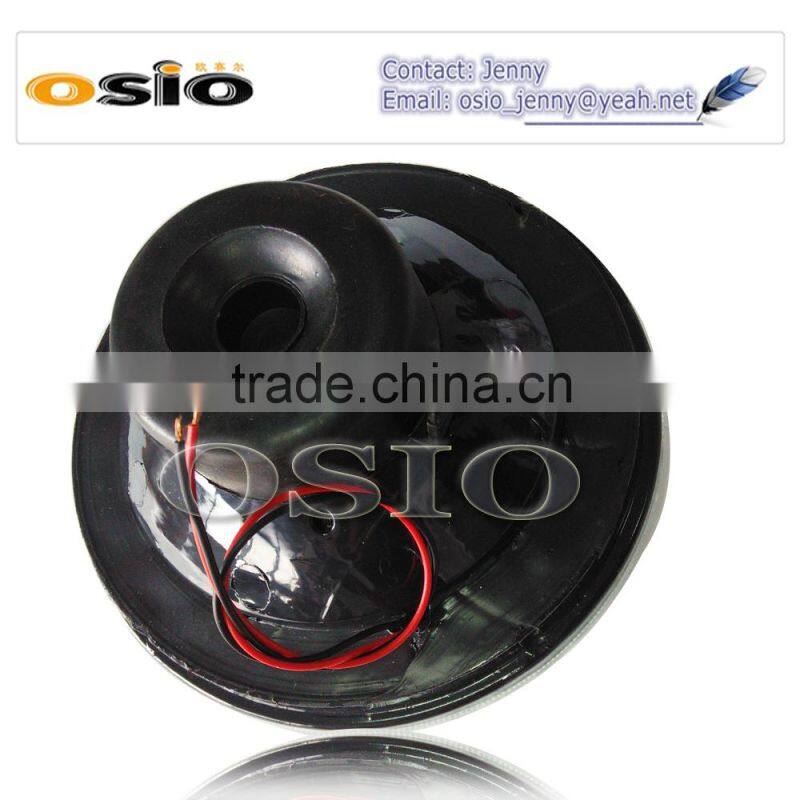 5' Round BMC CRYSTAL GLASS with Yellow LED HALO RING 12V/24V Auto Halogen Semi Sealed Beam Auto Halogen Lamp Install H4 or HID