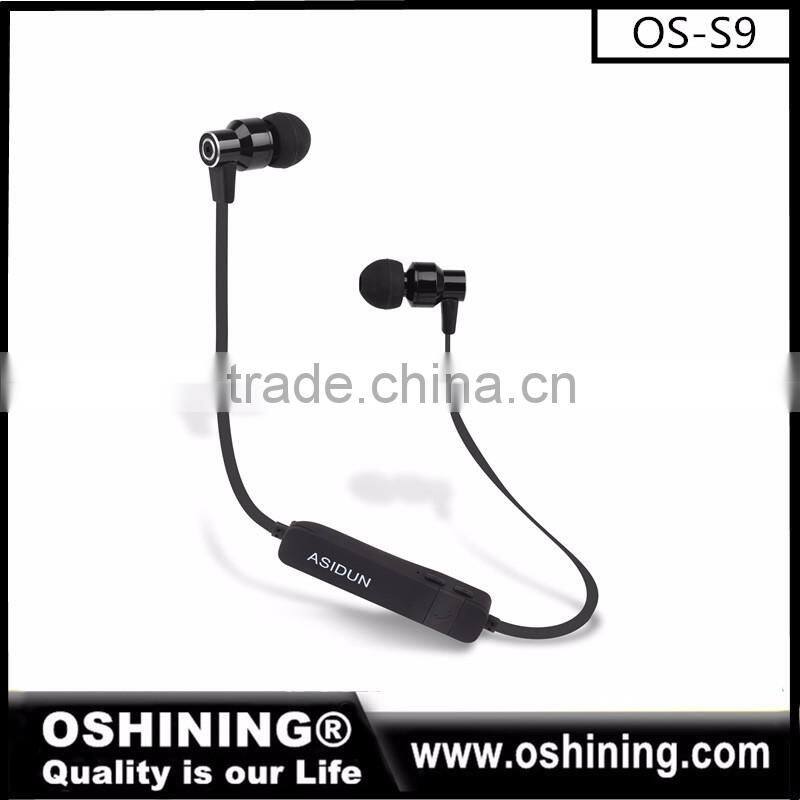 High quality noise cancelling sports bluetooth wireless earphones