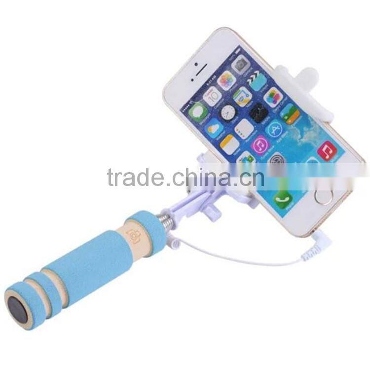 Mini Foldable Cable Selfie Stick Wired Selfie Stick