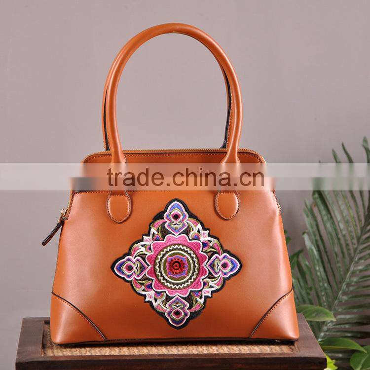 2016 new arrival Pu leather handbag chinese wind handbag