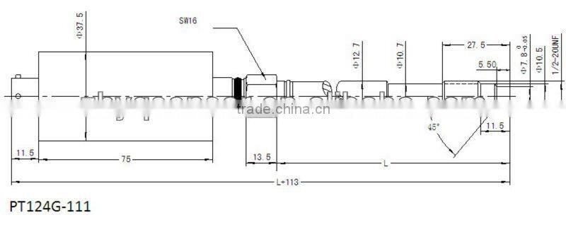 3.33mV/V rigid stem melt pressure transducer can replace PT460E