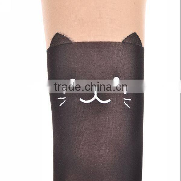Top Selling Cat Knee High Stocking Tattoo Pantyhose Girl Tights ZTVS-0004