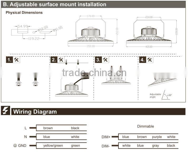 Industrial China supplier 150W LED high bay light