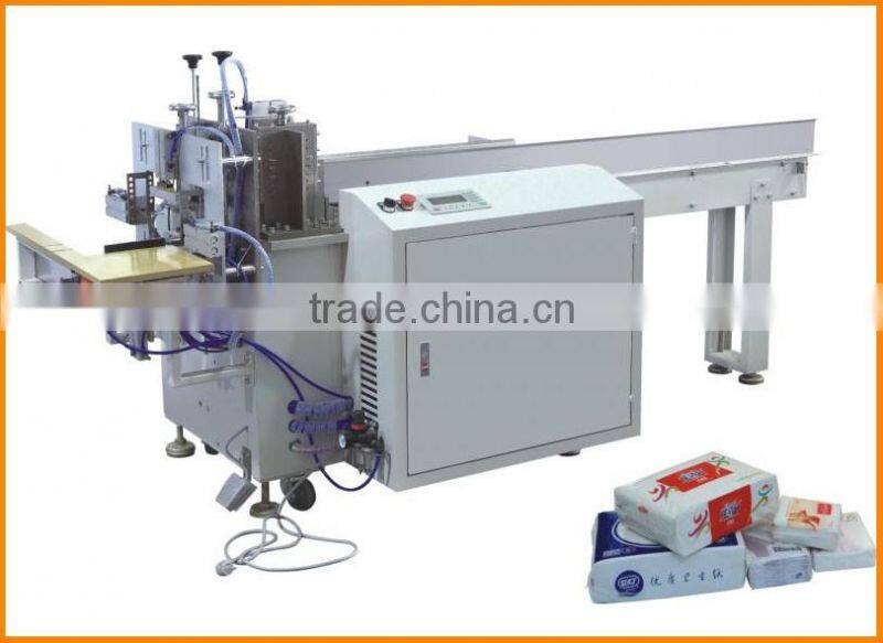 YDF-RCB-1 Napkin Paper and Facial Tissue Product Type semi auto soft tissue nylon bag packing serviette plastic wrapping machine