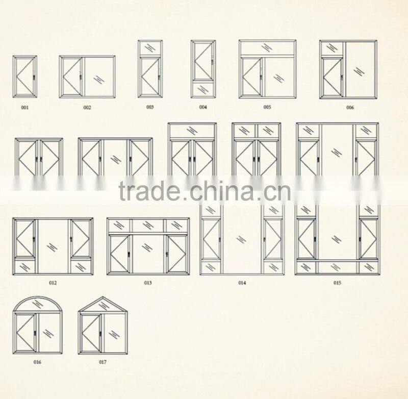 aluminum side hung casement window with half round spoked pediment