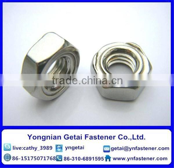 Hexagon welding nuts , DIN933/931,928-1983,Welding hexagon nuts with high quality