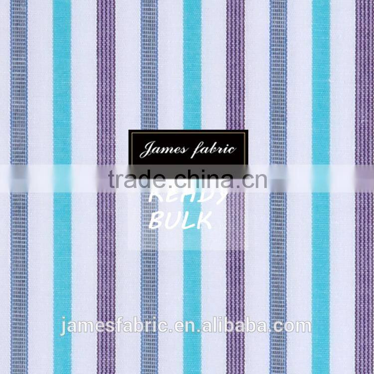 James Yarn Dyed Cotton-Lycra Stretch Colorful Stripe Shirting & Dress Fabric