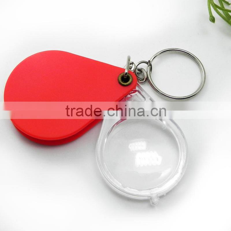 Magnifying glass toys gift keychain magnifier