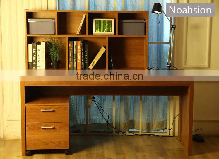 55 High quality wooden computer table with shelf for promotion
