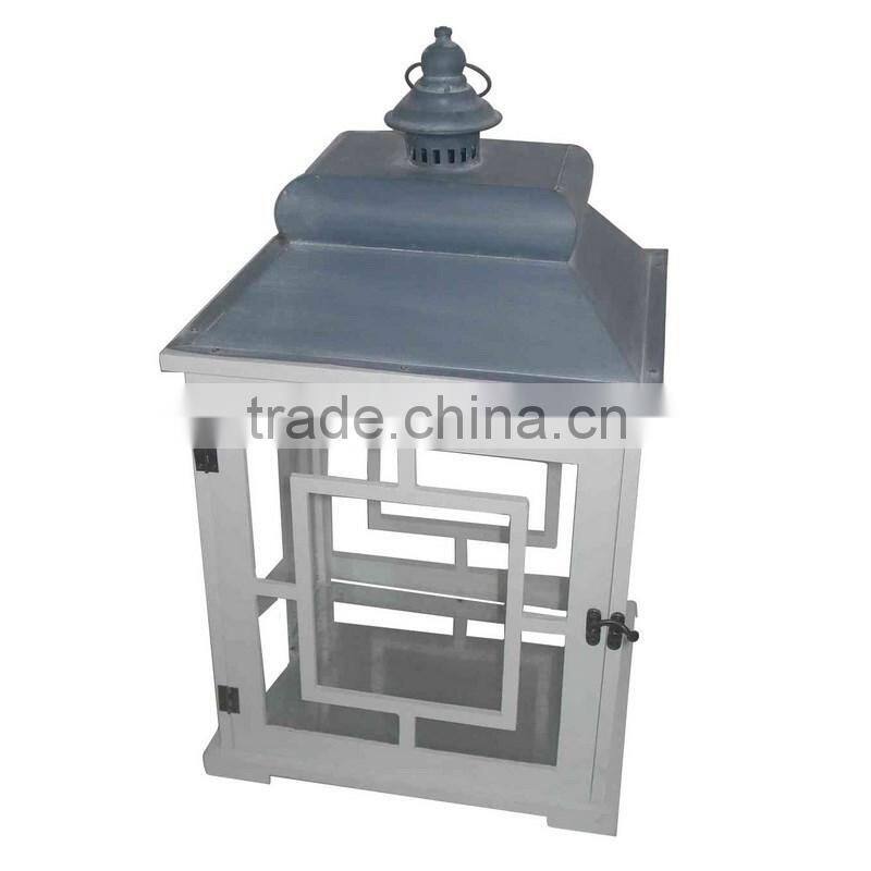 Good sale large white metal lanterns from KINGS DECOR