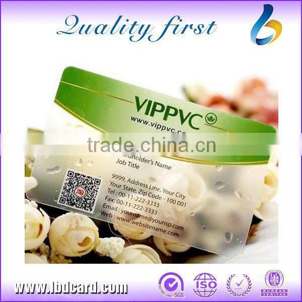 NFC Transparent Cards/ Contactless Chip Cards